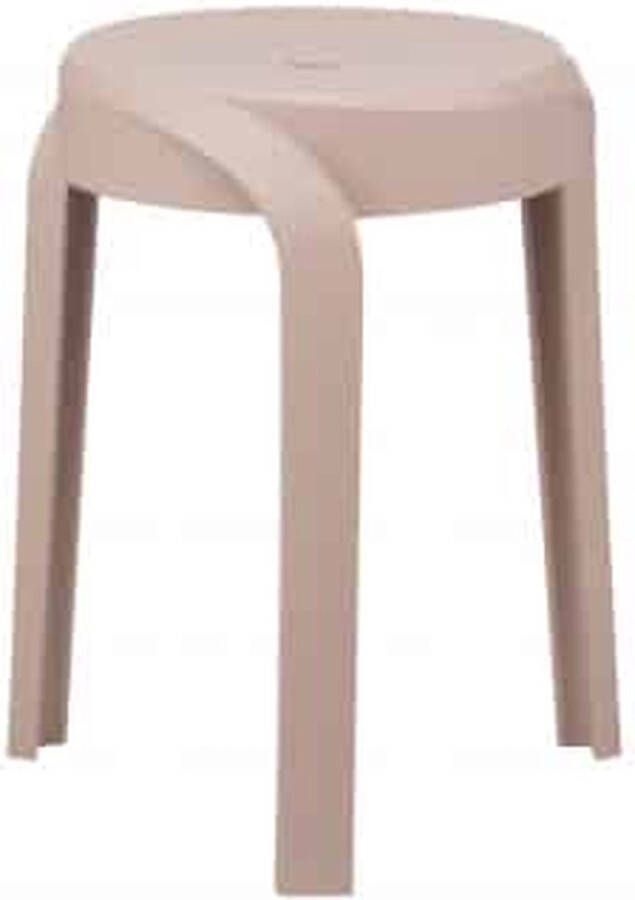 ZAZA Home Set Van 6 Tabouret 'Aimé' Beige