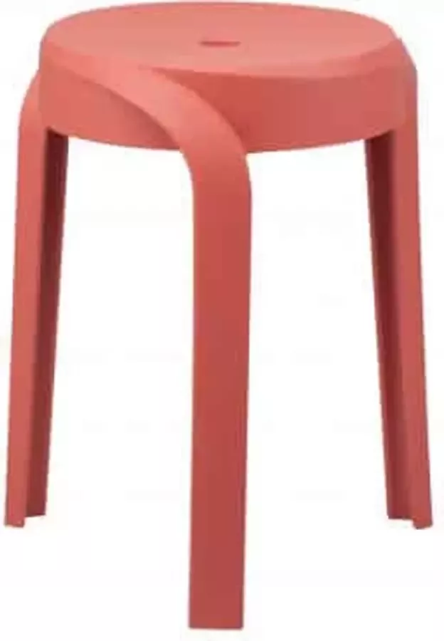 ZAZA Home Set van 6 tabouret 'Aimé' Rood