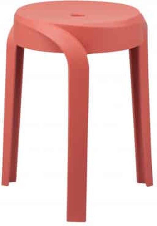 ZAZA Home Set Van 6 Tabouret 'Aimé' Rood