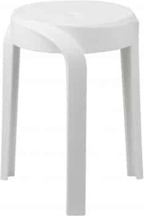 ZAZA Home Set Van 6 Tabouret 'Aimé' Wit