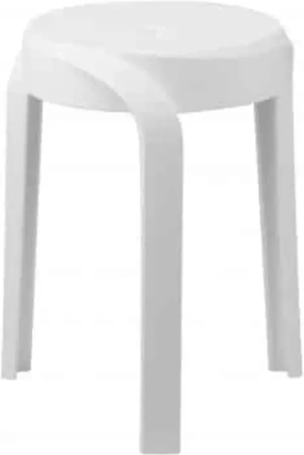 ZAZA Home Set van 6 tabouret 'Aimé' Wit