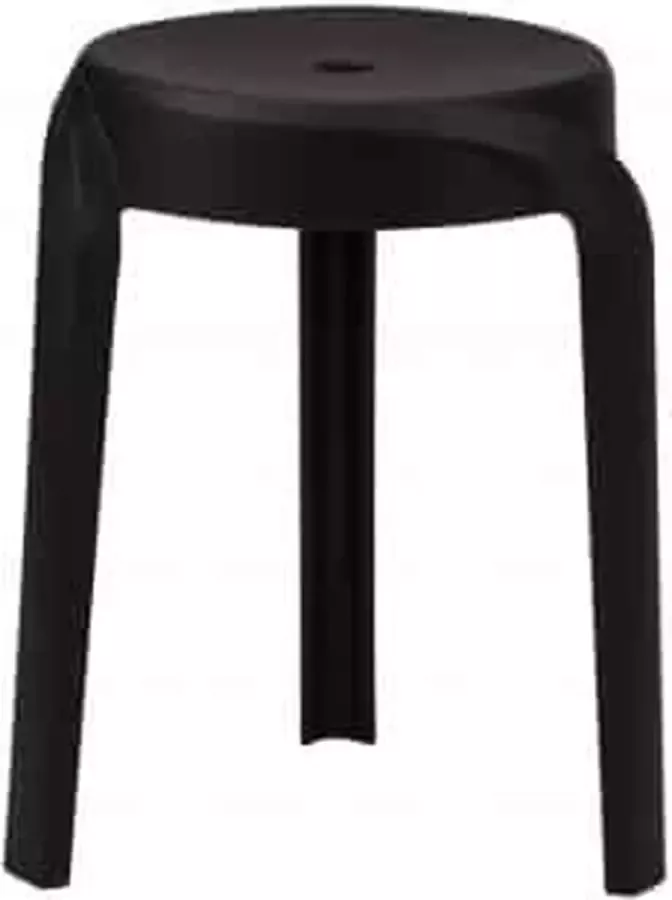 ZAZA Home Set van 6 tabouret 'Aimé' Zwart