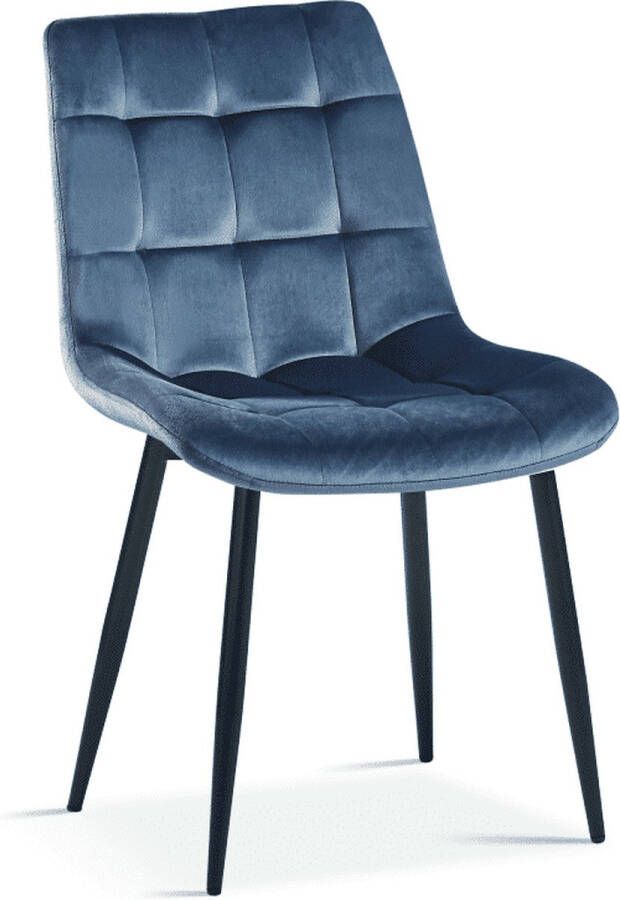 ZAZA Home Stoel 'Juta' Fluweel DonkergrÄ±js