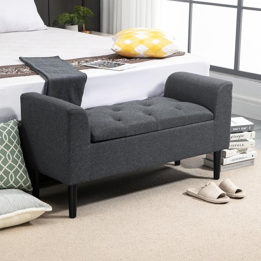 ZAZA Home Bankstel Max Stijlvol Comfortabel Donkergrijs