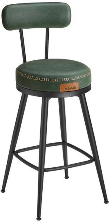 ZAZA Home Barkrukken EKHO Collectie Draaibaar Kunstleder Bosgroen