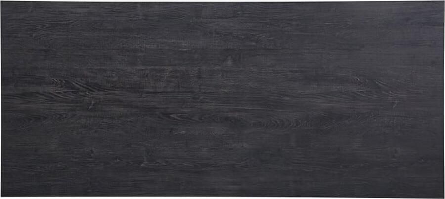 ZAZA Home Bartafel 'Alexander' 160 cm Decor Donkerbruin H 93 cm Poten metaal 8x4 cm blad decor ABS boord Top 36 mm - Foto 2