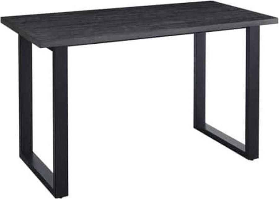 ZAZA Home Bartafel 'Alexander' 160 cm Decor Donkerbruin H 93 cm Poten metaal 8x4 cm blad decor ABS boord Top 36 mm