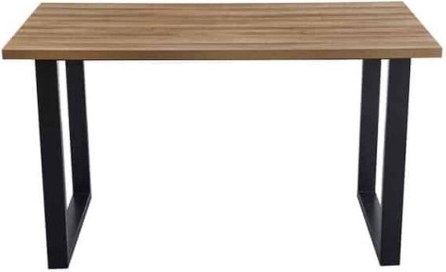 ZAZA Home Bartafel 'Alexander' 160 cm Decor Oude Eik H 93 cm Poten metaal 8x4 cm blad decor ABS boord Top 36 mm