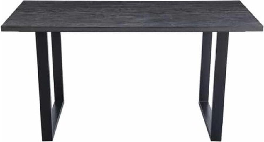 ZAZA Home Bartafel 'Alexander' 180 cm Decor Donkerbruin H 93 cm Poten metaal 8x4 cm blad decor ABS boord Top 36 mm