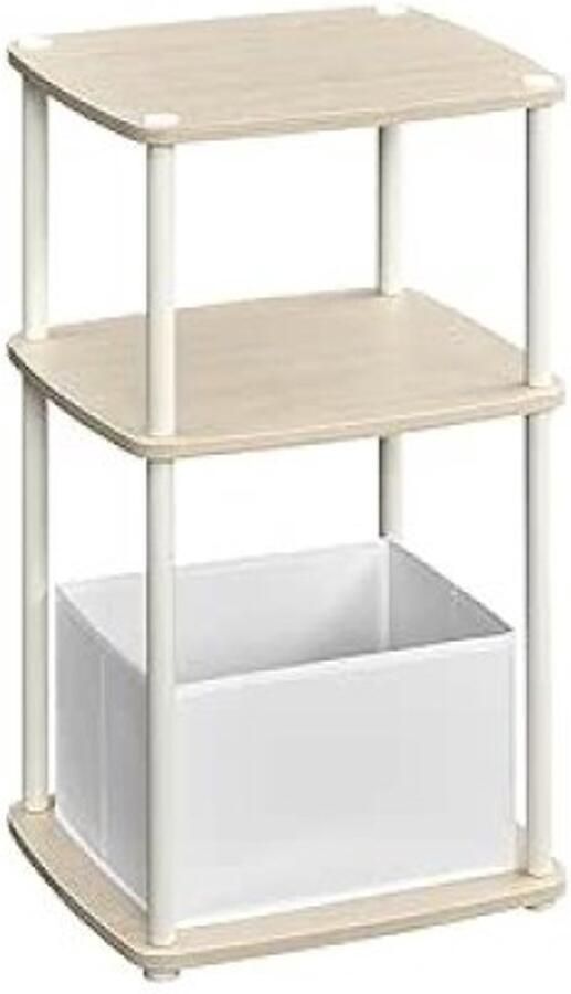 ZAZA Home Bijzettafel – HUIS Stoffen mand – Modern Beige