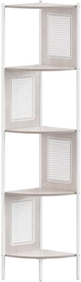 ZAZA Home Boekenkast Urban Interiors Rotan Zijkanten – Metaal Frame Havermout Beige