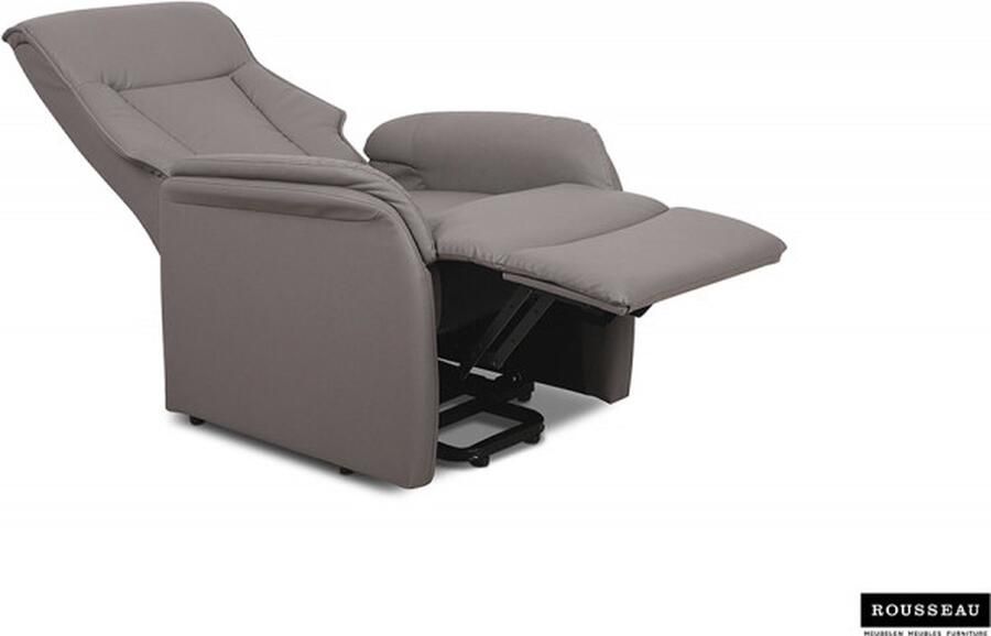 ZAZA Home Electrische Relax Fauteuil 'Miami' PU Taupe Poten metaal en bekleding PU Max. 110 kg - Foto 2