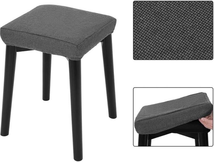 ZAZA Home Kaptafel Zwart met LED Verlichting – Luxe Make-Up Tafel met Spiegel en Kruk