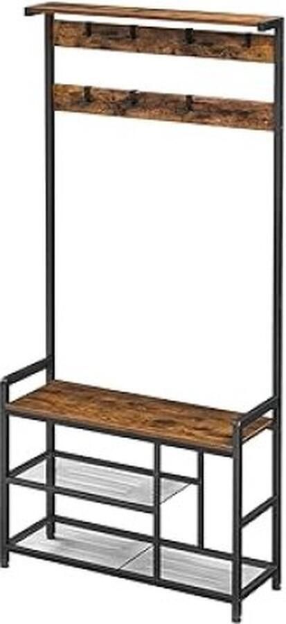 ZAZA Home Kledingsrek kledingrek met 7 haken en stoel