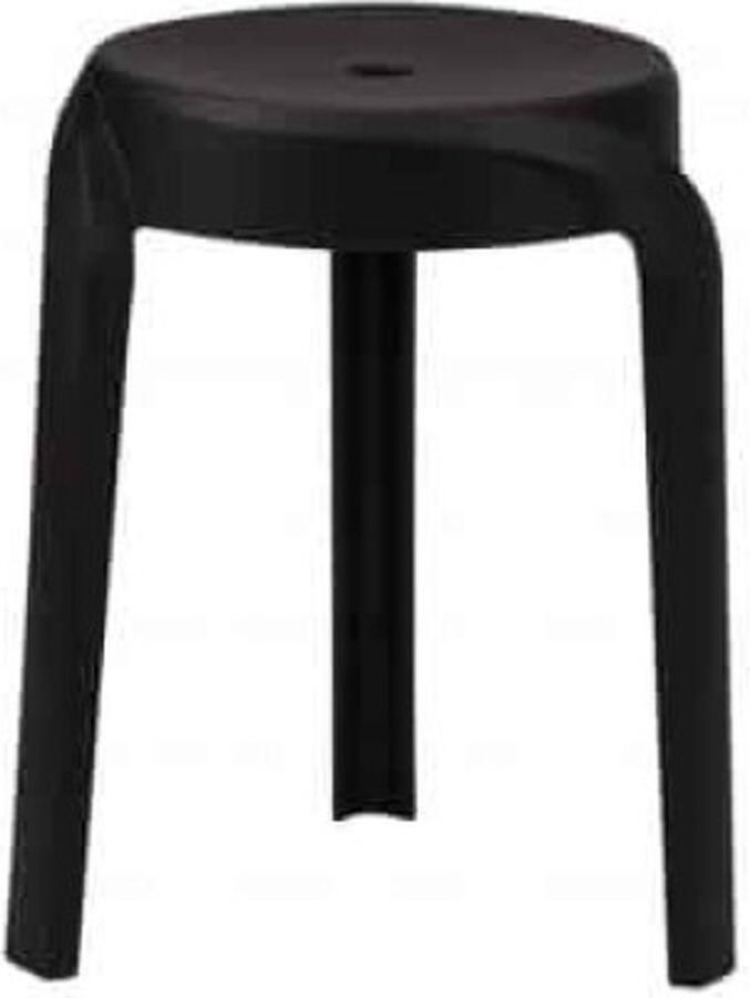 ZAZA Home Set van 6 tabouret 'Aimé' Zwart