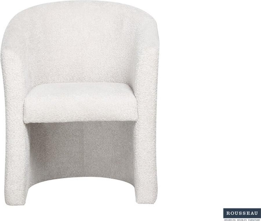 ZAZA Home Kuipstoel 'Charlie' Zand Structuur spaanderplaat en bekleding polyester - Foto 2