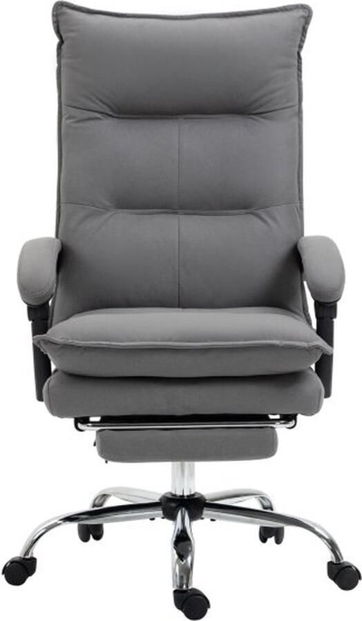 ZAZA Home burostoel-massagefunktion-hoogteverstelbare-schreibtischstoel-ergonomische-pc-stoel-dunkelgrijs-komfort-buro