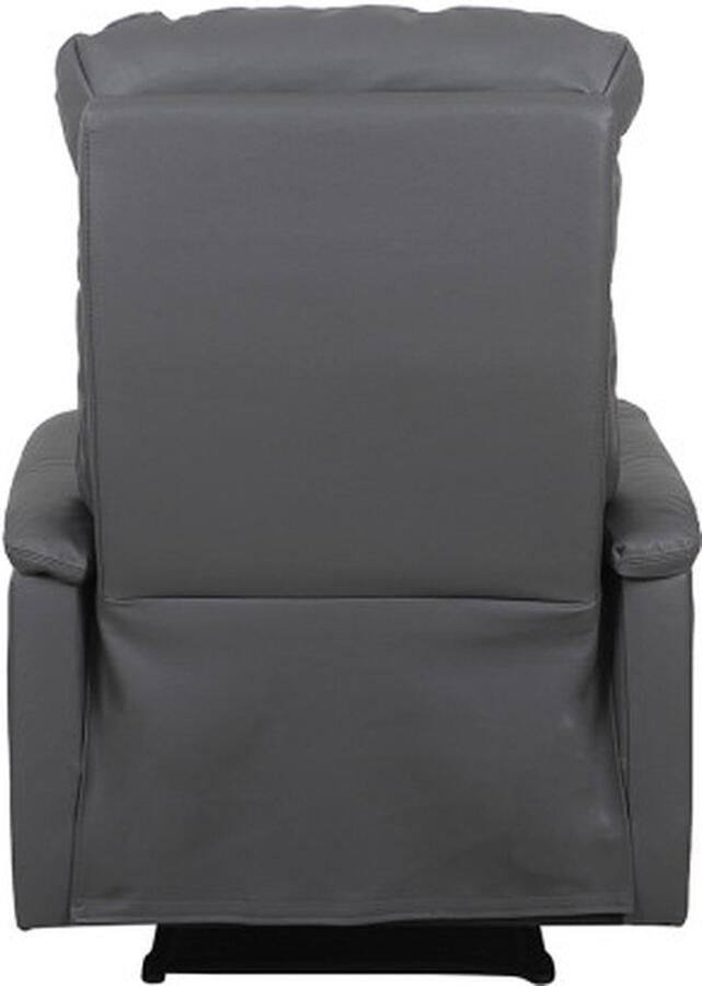 ZAZA Home Relax Fauteuil 'Tokio' manueel verstelbaar PU Grijs Poten metaal en bekleding PU Max. 110 kg - Foto 2