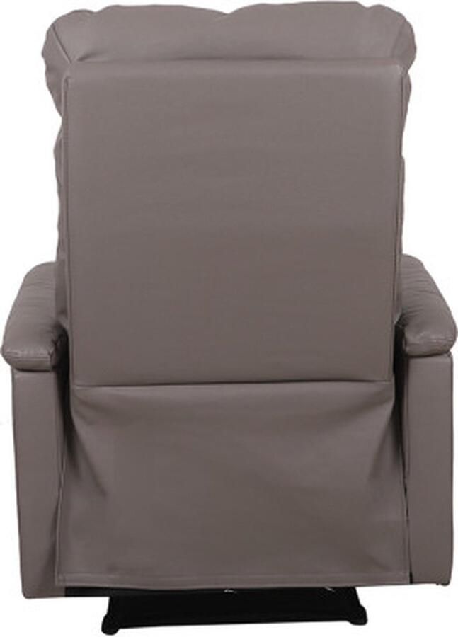 ZAZA Home Relax Fauteuil 'Tokio' manueel verstelbaar PU Taupe Poten metaal en bekleding PU Max. 110 kg - Foto 2