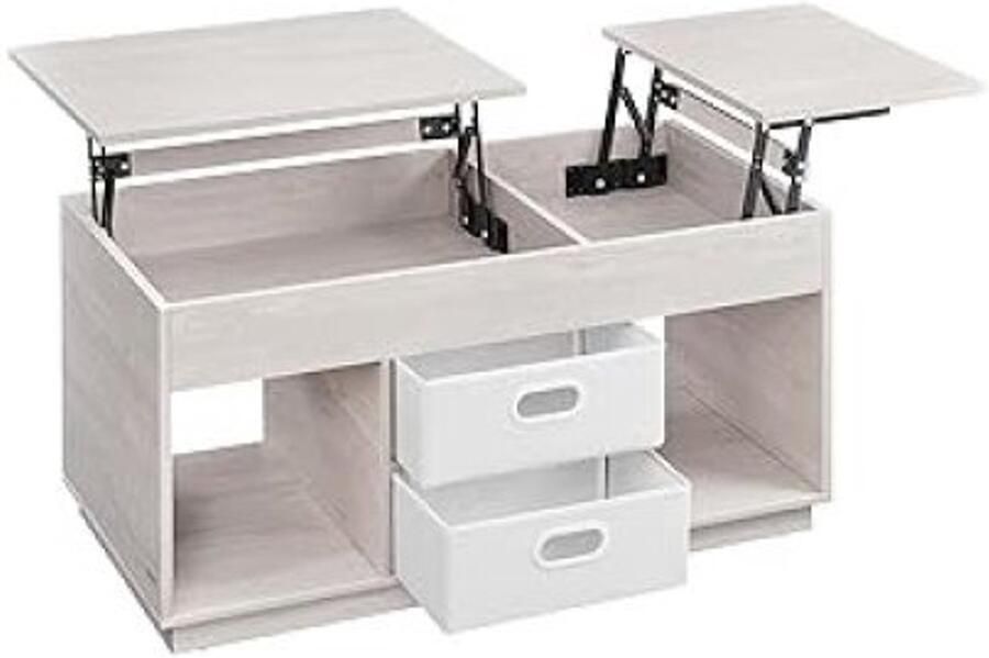 ZAZA Home Salontafel Liftblad en Laden Havermout Beige