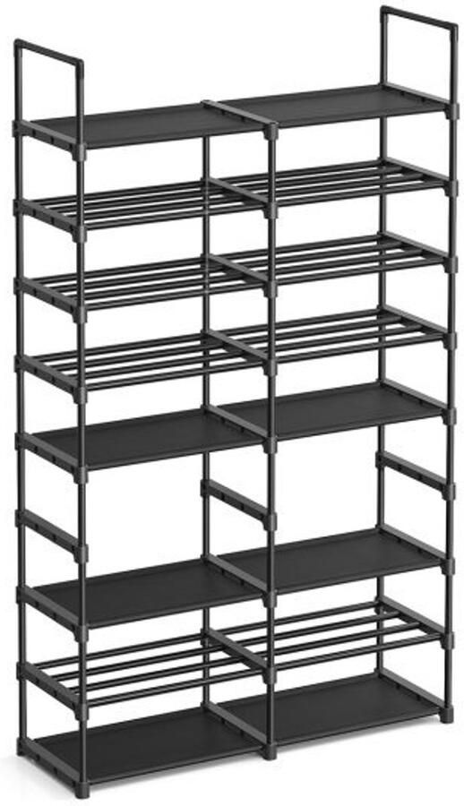 ZAZA Home Schoenenrek Verstelbaar Ruimtebesparend Zwart