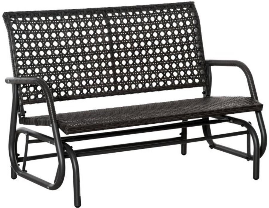 ZAZA Home Schommelbank LuxeDesign Loveseat met rugleuning Grijs