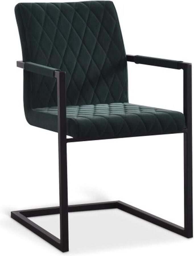 ZAZA Home Stoelfluweel Brigitte Comfort Groen