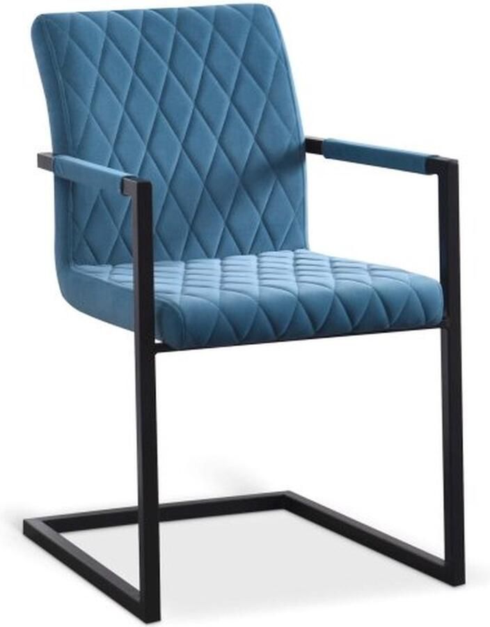 ZAZA Home Stoel 'Brigitte' Velours Petrol