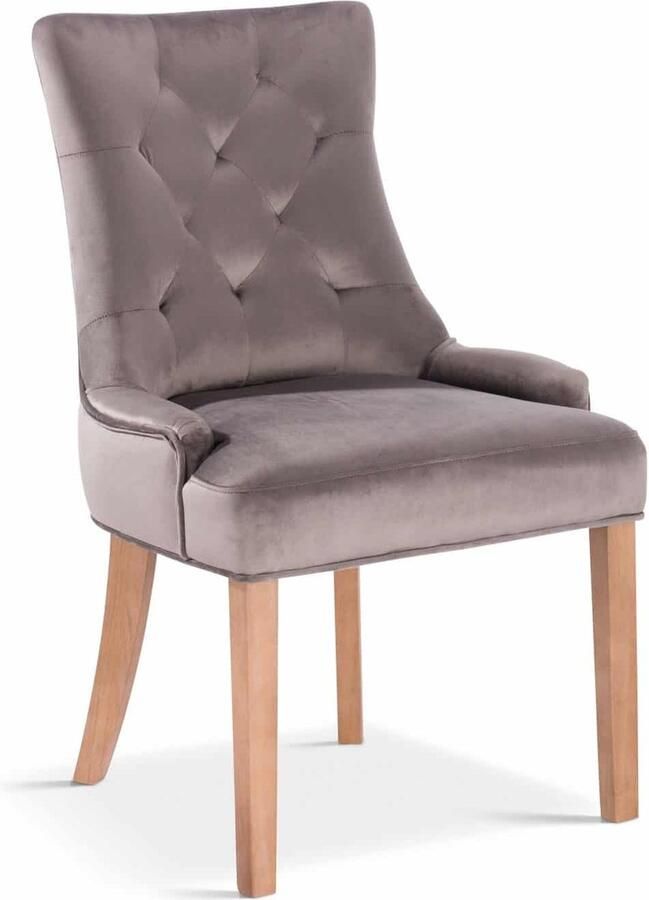ZAZA Home Stoelen LuxusLiving Velours Bekleed Antiek Goud