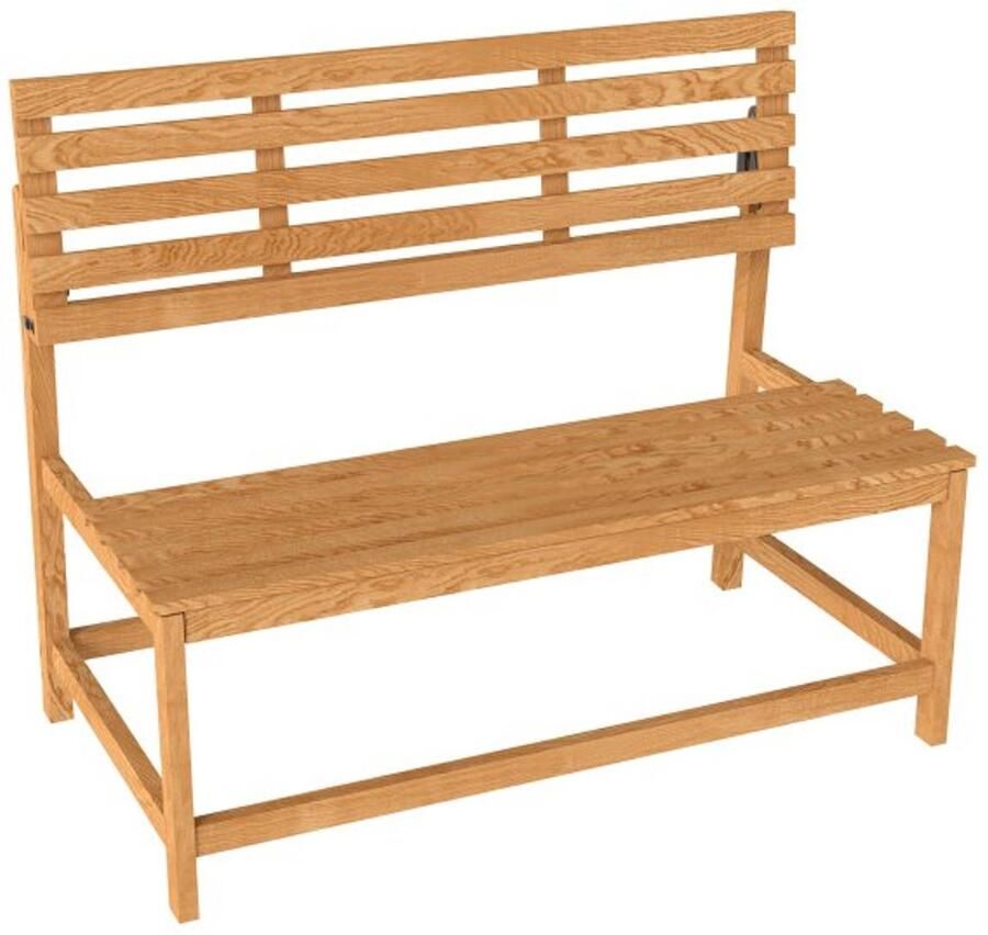 ZAZA Home Zitbank Tuinmeubelen Weerbestendig Verstelbaar Teak