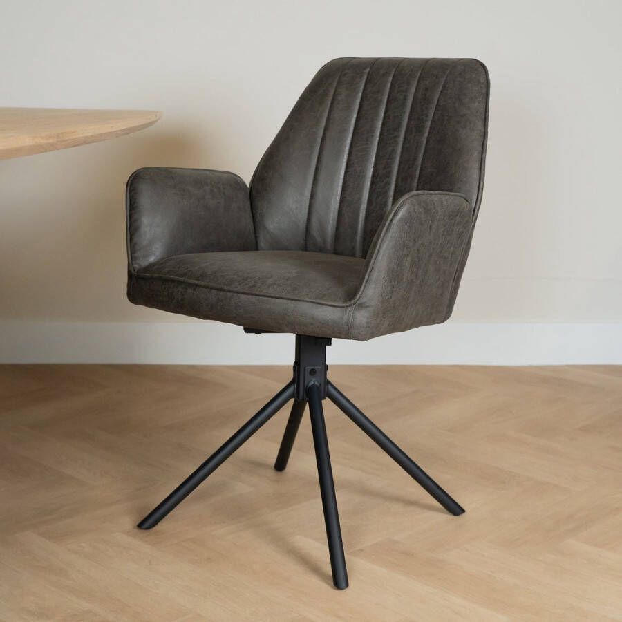 Zazu Home Eetkamerstoel Sting Antraciet