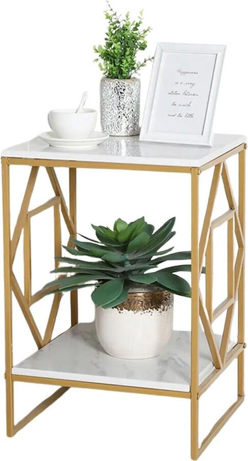 Zcnr Bijzettafel Kleine Salontafel L 40 x B 40 x H 58.5cm