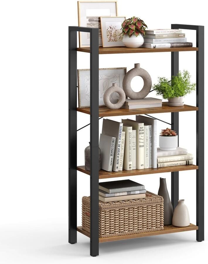 ZCNR Boekenkast Standaardrek 120 cm 4 Niveaus Woonkamer