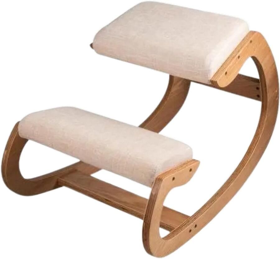 Zcnr Ergonomische Kniestoel Werkkruk En Bureaustoel Dikke Kniekussens Ergochair White Oak