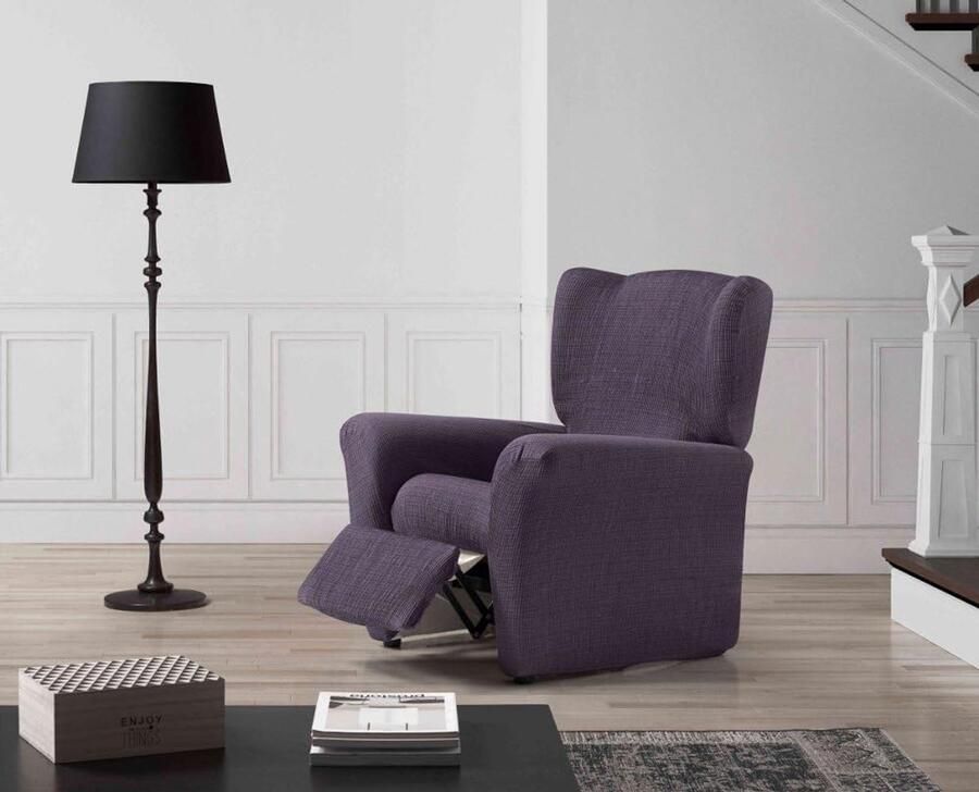 Zebra Technologies Zebra Textiel Estoralis Vega Modern Design Relax Fauteuilhoes Elastische jacquardstof Groen Voor fauteuils van 70 tot 90 cm. Fauteuilbescherming Aanpasbaar aan alle soorten fauteuils