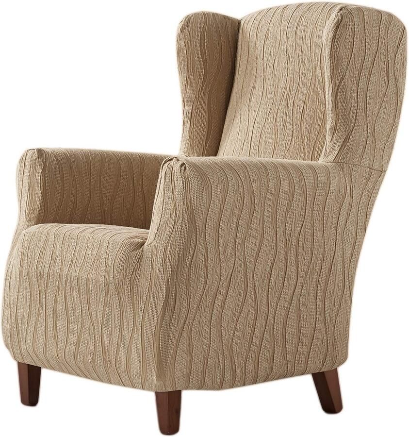 Zebra Textil Zebra Andromeda Elastische hoes voor oorfauteuil zits (standaard) kleur naturel (meerdere kleuren beschikbaar)