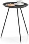 Zeller 1x Metalen bijzettafeltje zwart 39 x 53 cm Woondecoratie accessoires Bijzettafels Metalen bijzet tafeltjes - Thumbnail 2