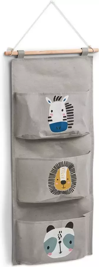 Zeller Present Hangende organizer voor speelgoed 35 x 81 5 cm Large Sorteervakken & Decoratief & Opvouwbaar Large