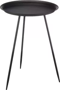 Zeller tafel metaal zwart ca. 39 x 39 x 53 5 cm