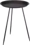 Zeller 1x Metalen bijzettafeltje zwart 39 x 53 cm Woondecoratie accessoires Bijzettafels Metalen bijzet tafeltjes - Thumbnail 3