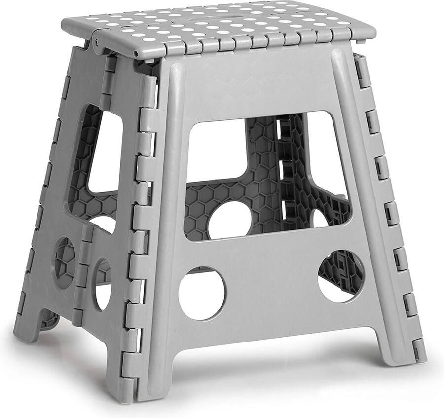 Zeller Present Klapphocker Grau Harter Sitz Holz 4 Bein(e) Holz (Farbe Duft) Holz (13036)