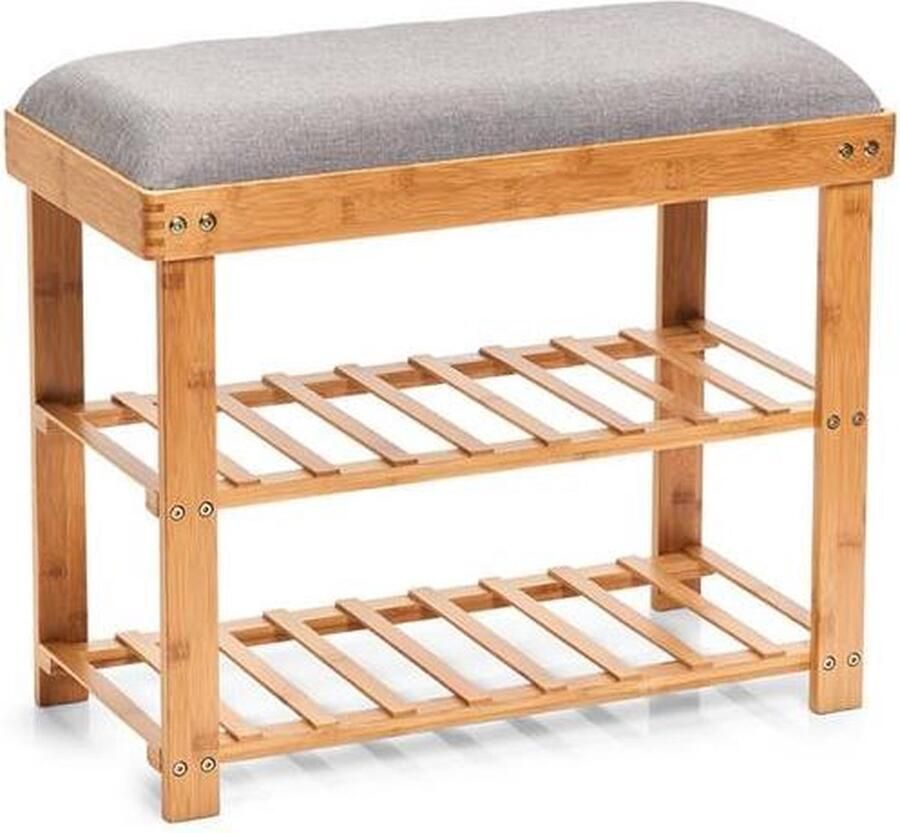 Zeller Present Schoenenbank met kussen 14235