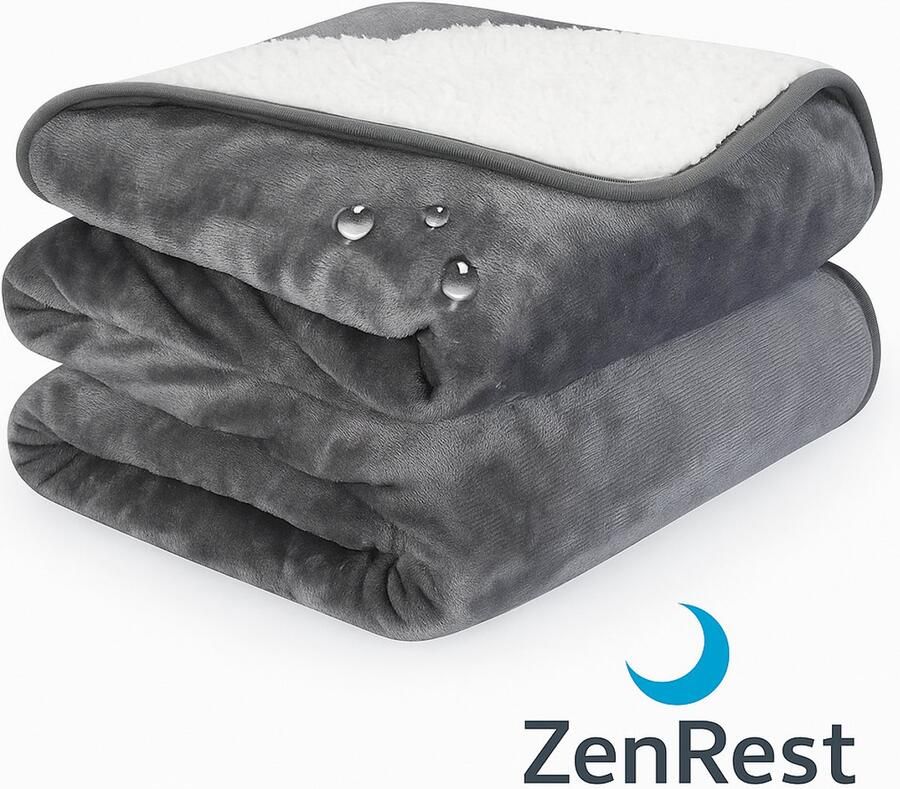 ZenRest Love Blanket – Luxe Waterdicht Deken 100x145 cm – Beschermend Herbruikbaar & Zacht – Voor Comfort Intimiteit en Date Nights – Premium Waterproof Bed Deken
