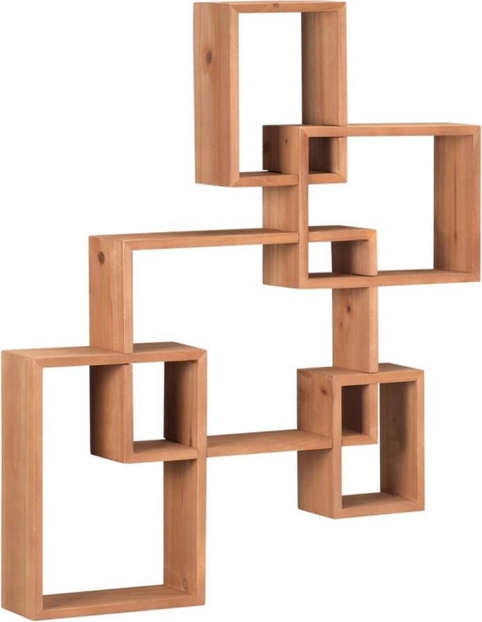 Zenzee Wandrek Muurdecoratie Wandplank Massief hout Natuur