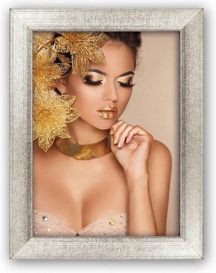 Zep Samara Silver Enkele fotolijst Zilver Tafel Muur 13 x 18 cm Rechthoekig