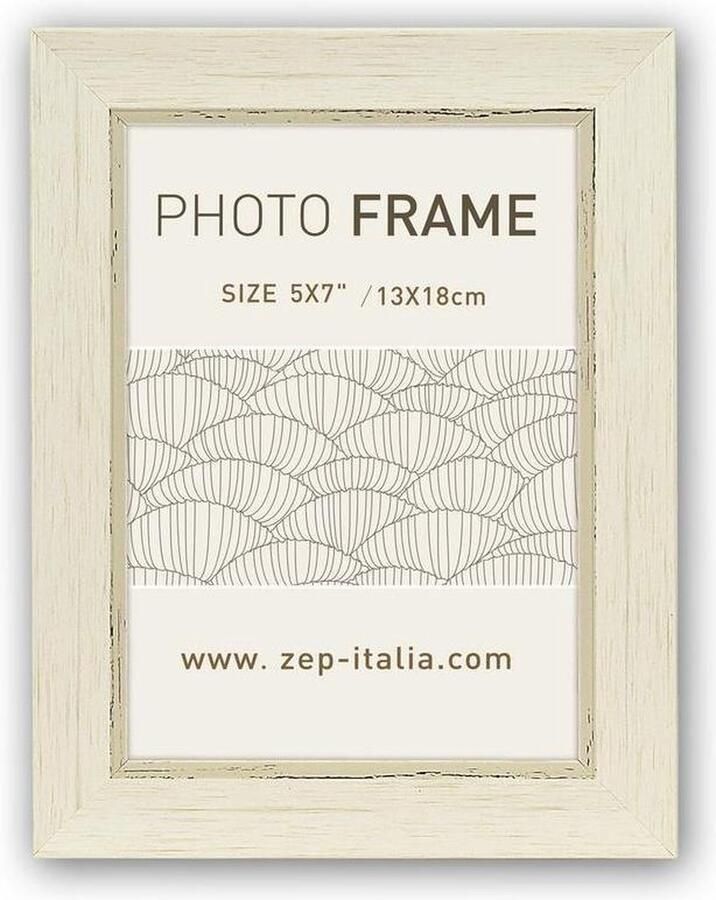 Zep Tamigi Enkele fotolijst Wit Tafel Muur 15 x 20 cm Rechthoekig