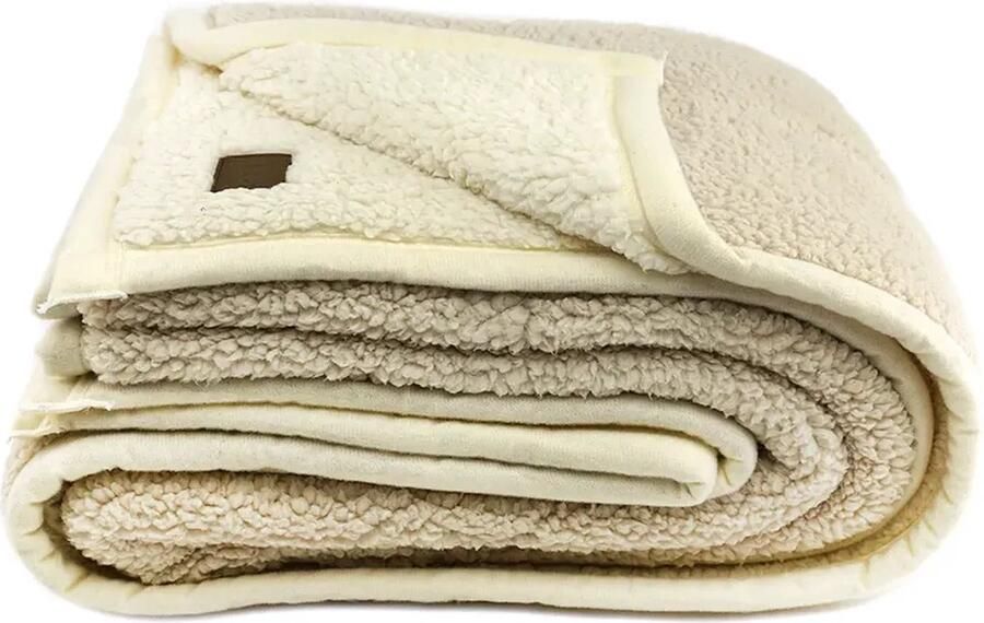 Zest Luxe plaid Super zacht Vacht Zijde & Teddy 125x150 cm Dubbele voering Dekentje voor op de bank Heerlijk warm Fleecedeken Uniek design Exclusief verkrijgbaar Fleeceplaid Plaid bank Perfect om te geven als cadeau