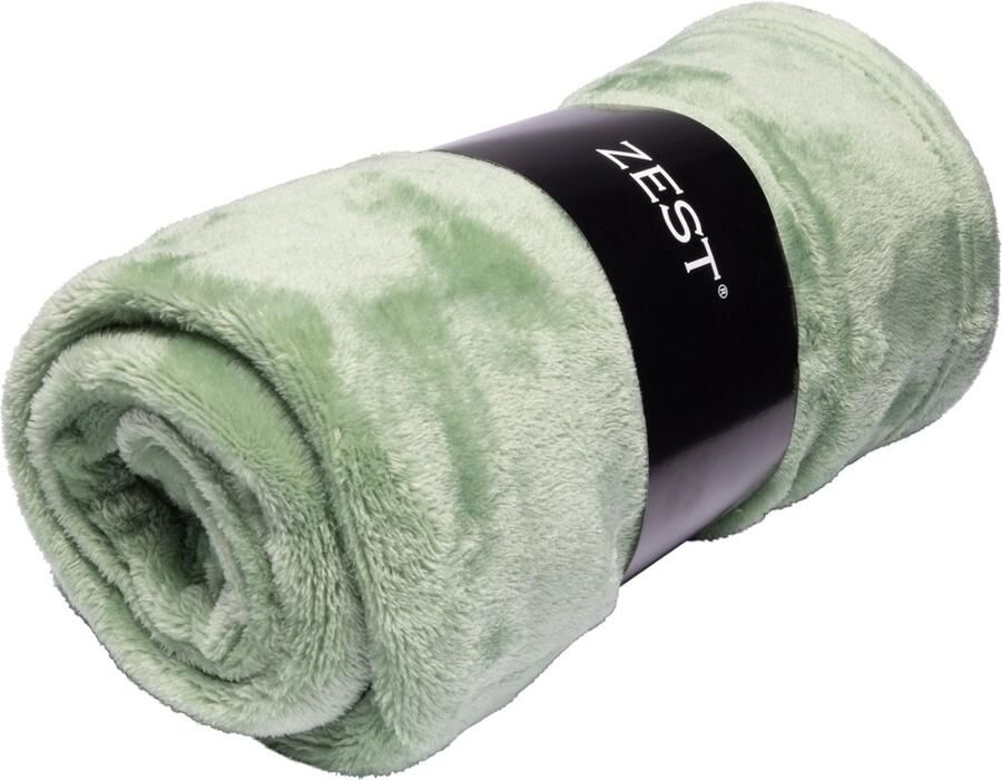 Zest Honden Deken Waterbestendig & Zacht 170x130cm Bescherming voor Bank Auto & Meubels Fleeceplaid voor Hond & Kat Fleecedeken Lichtgroen