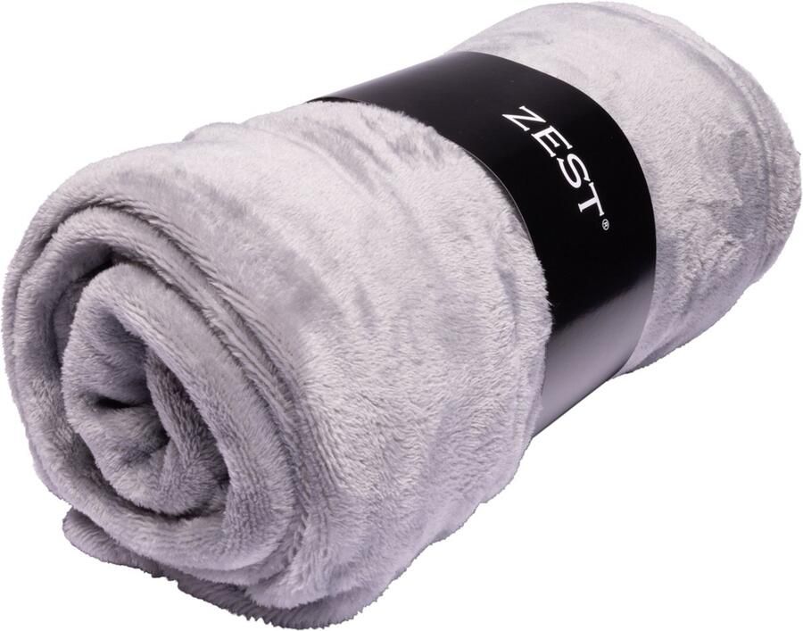 Zest Honden Deken Waterbestendig & Zacht Bescherming voor Bank Auto & Meubels Fleeceplaid voor Hond & Kat Fleecedeken Lichtgrijs
