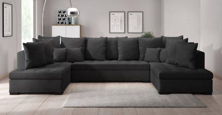 Zetelsenbedden.be Hoekbank superpromo Velvet blauw rechts opstelling Hoeksalon met bed en opbergruimte waterafstotend velvet zitbank - Foto 2